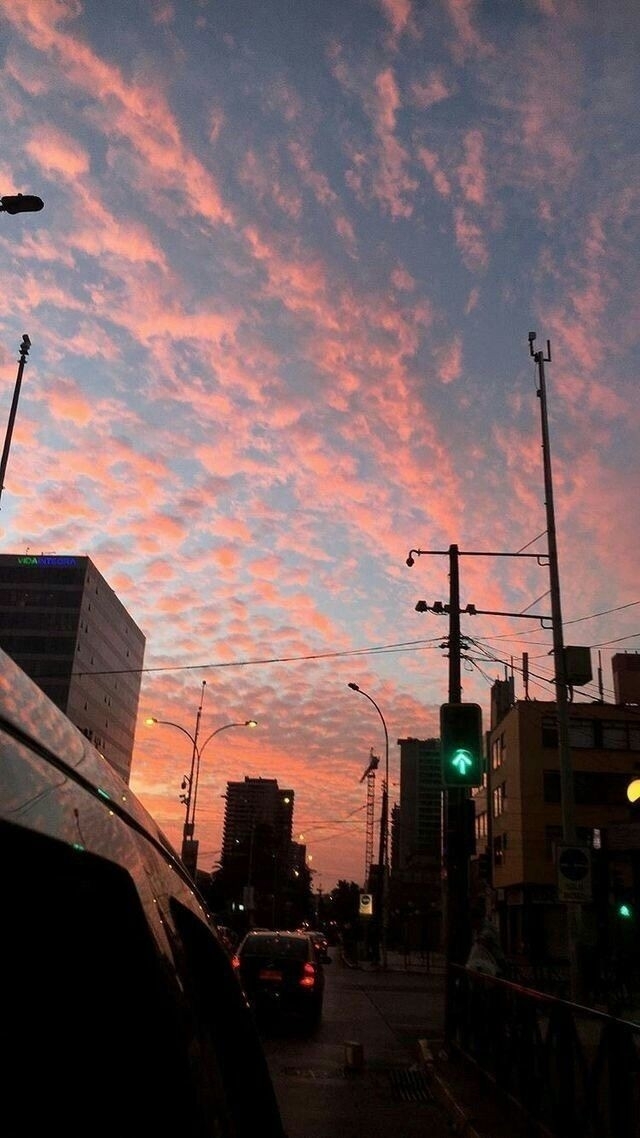 pink sky