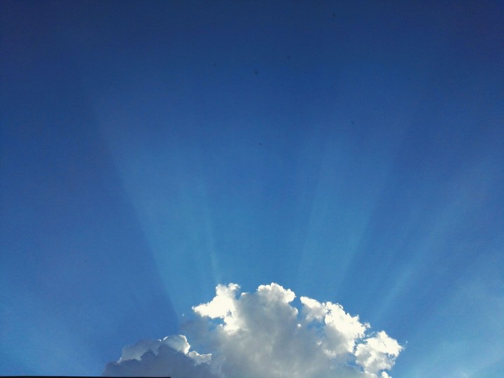 Sun over the sky