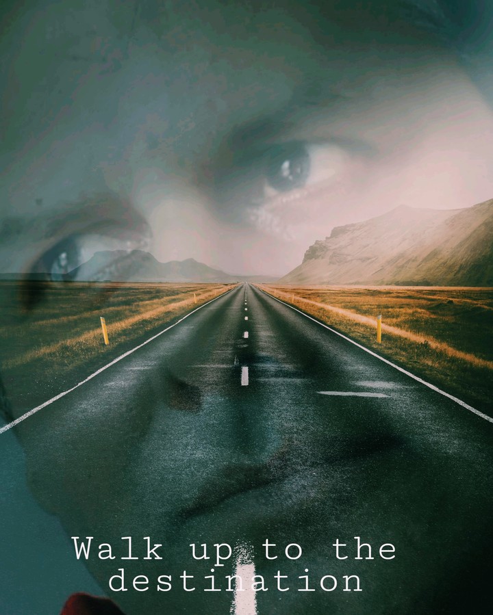 Walk up to the destination.