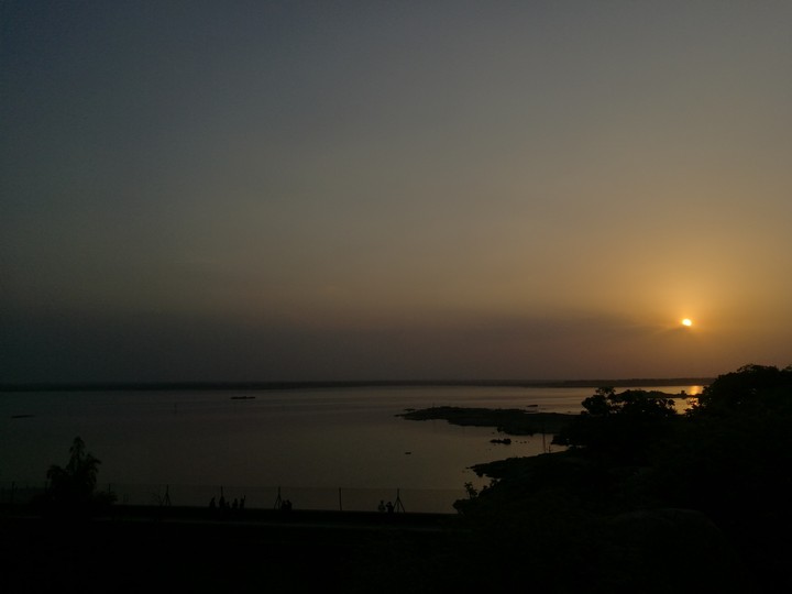 sunset gandipet lake