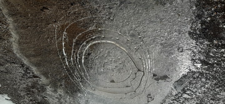 winter again, ice -8°
