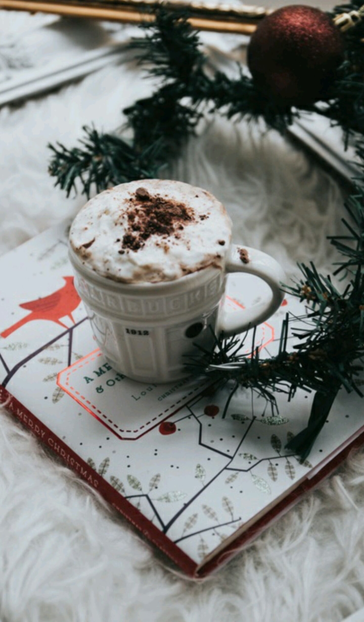 Hot coffee In a great wintry day