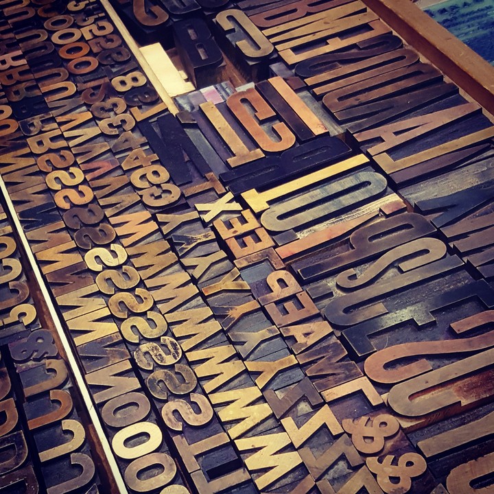 Wood  typography