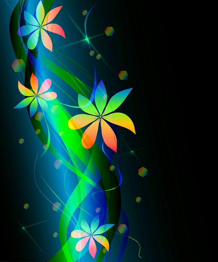 Computer flowers