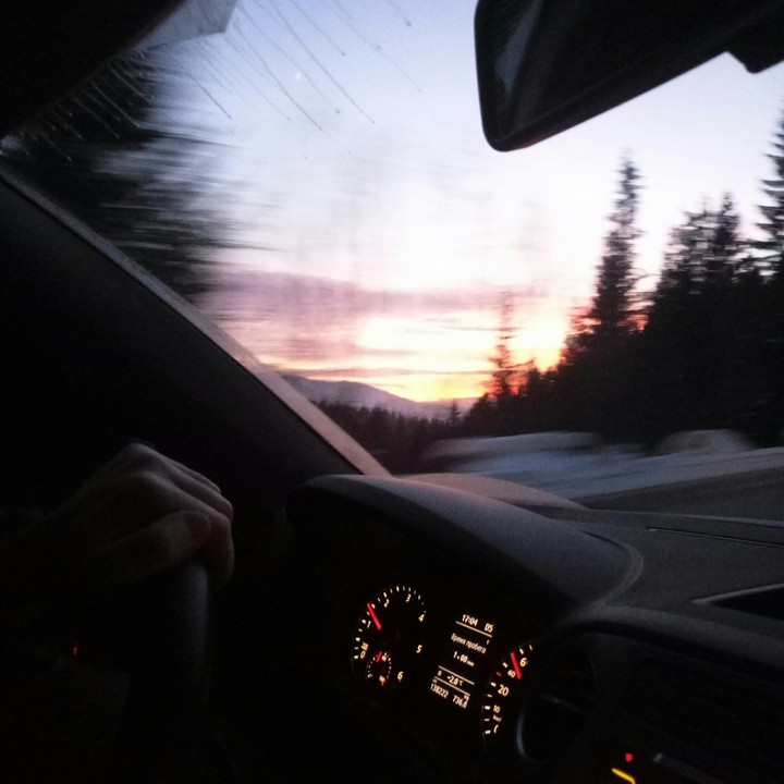 on the road