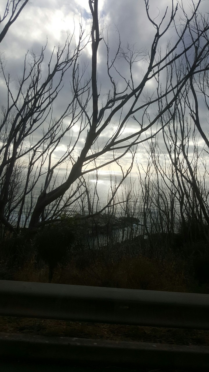 overcast sunset