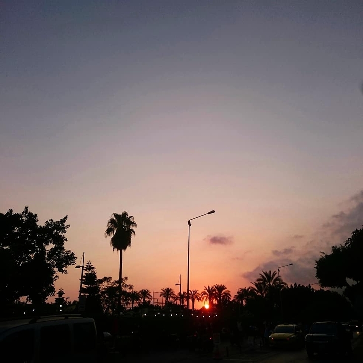 sunset.