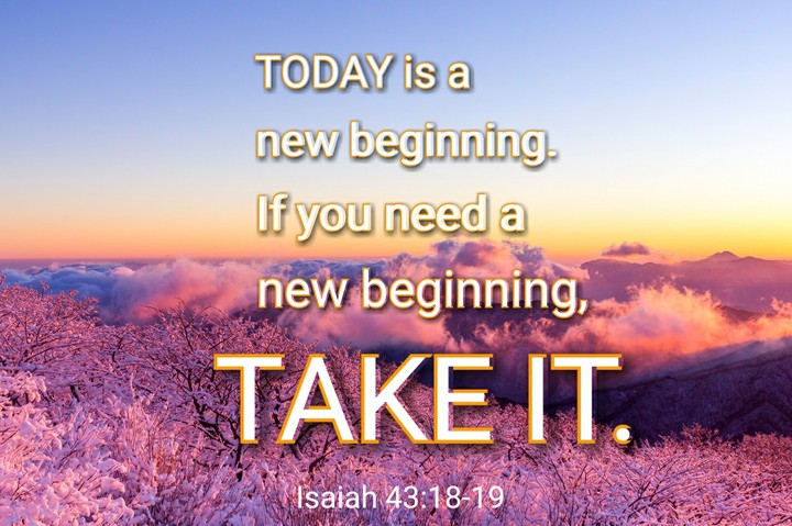 A new beginning