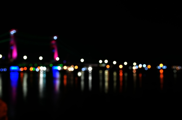 cidade desfocada