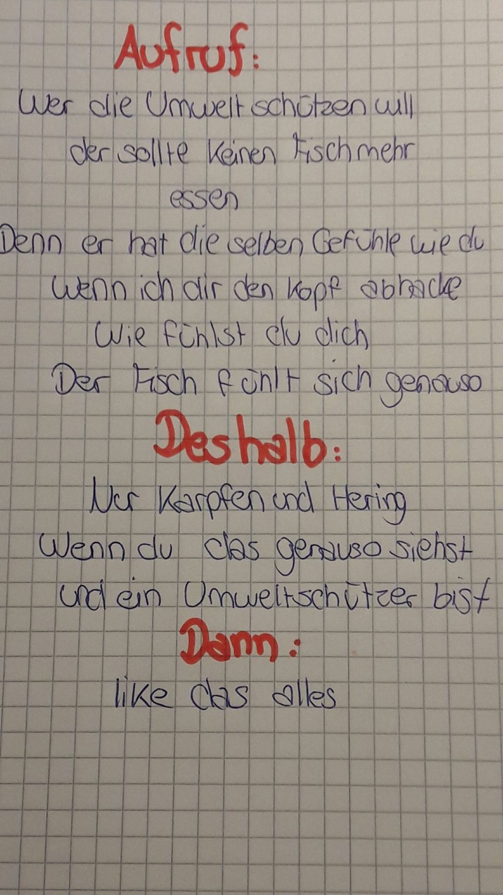 schützt die Umwelt