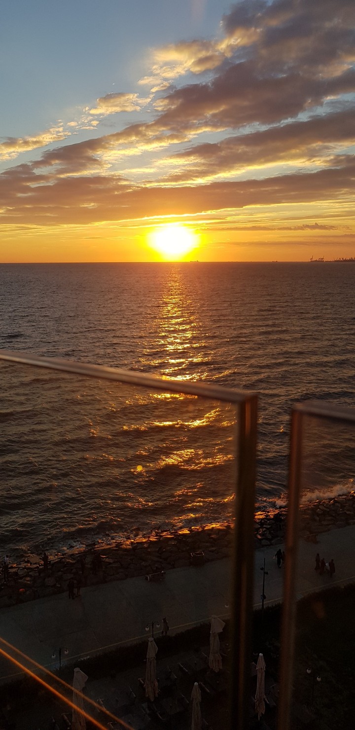 sunset by the sea