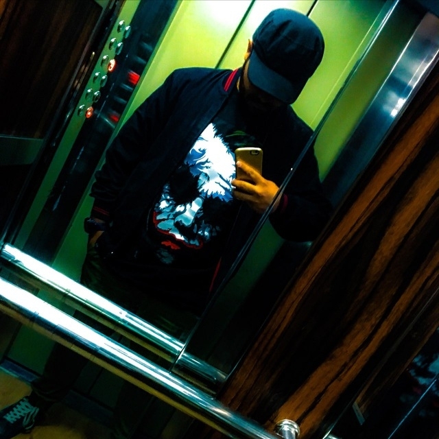 in elevator