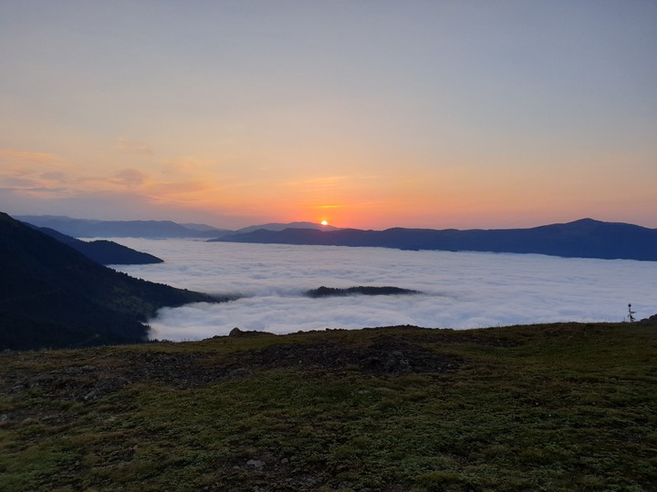 sunset in the plateau