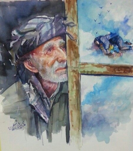 an old sad man