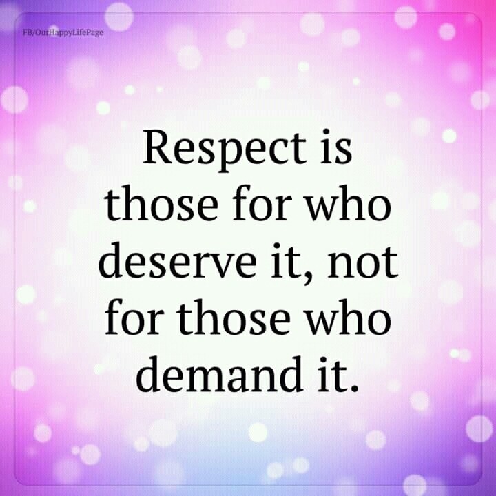 respect