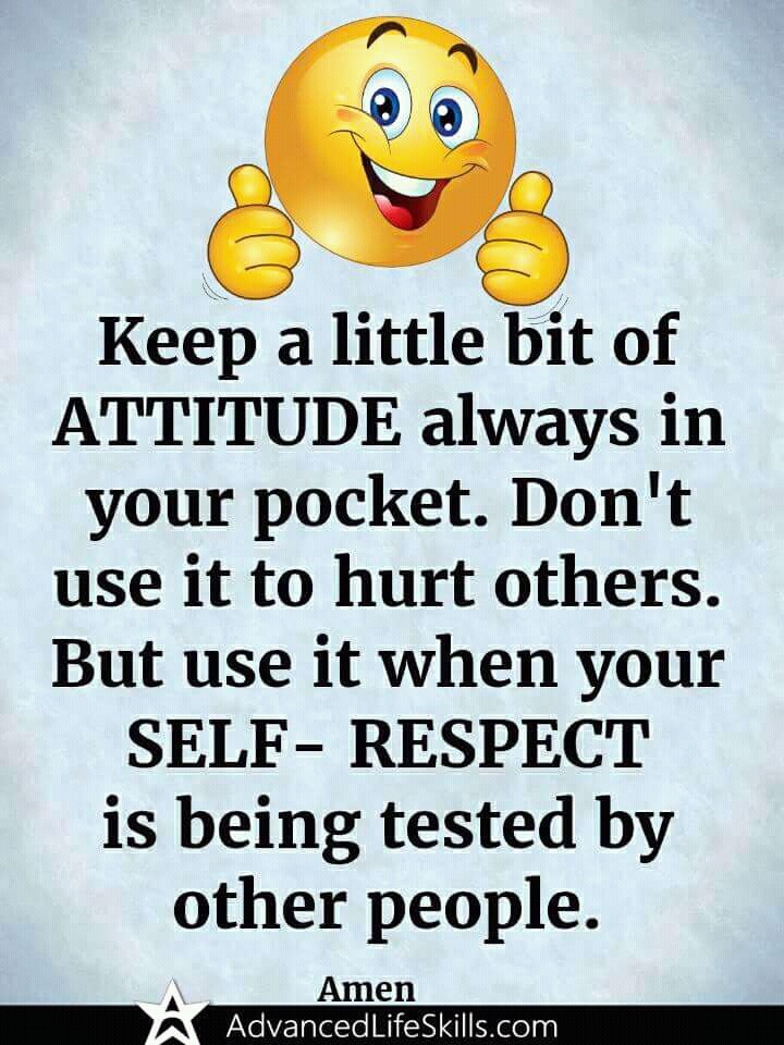 self respect is important