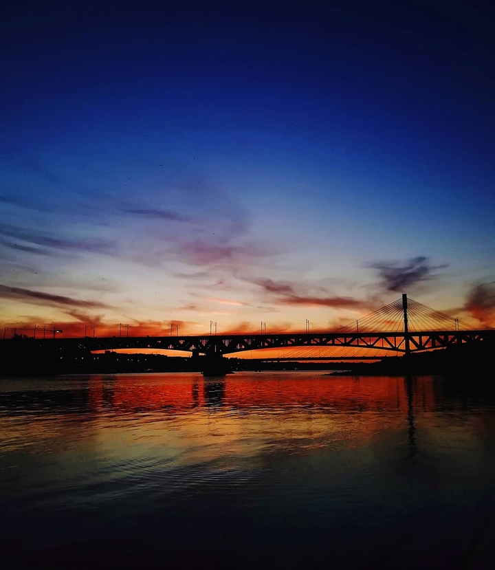 #sunset #nature #warsaw #sky #river