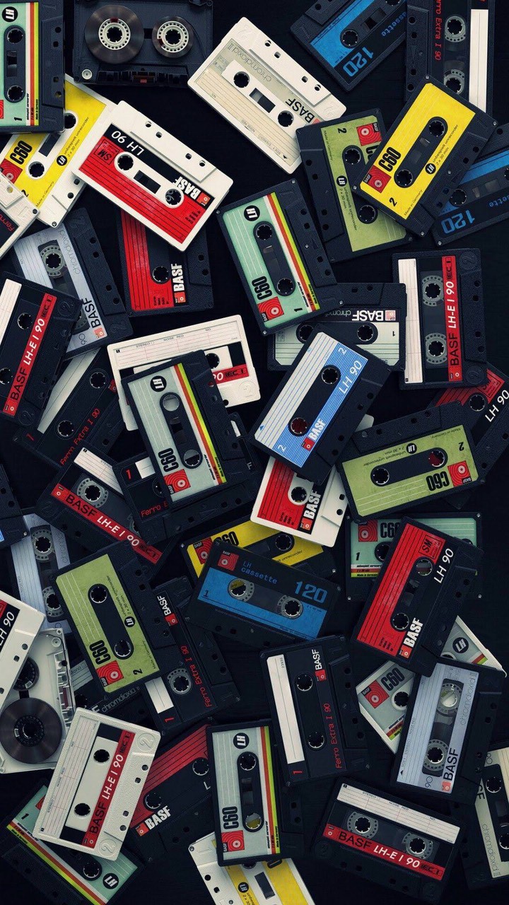 mixtape retro abstract minimalistic colourful wallpaper