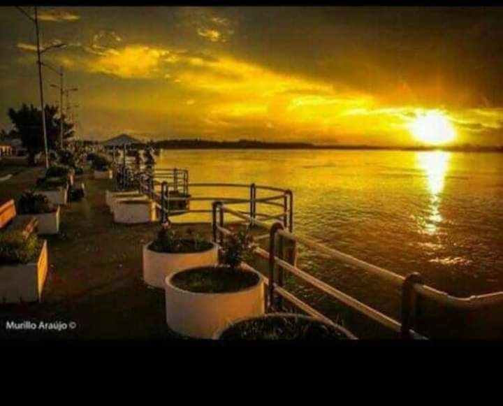 Entardecer na Orla
