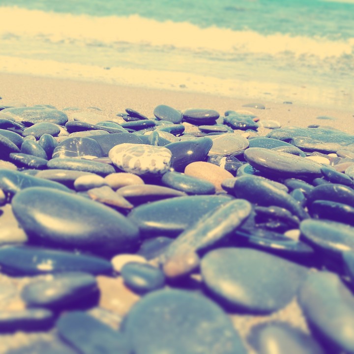 on the sand
