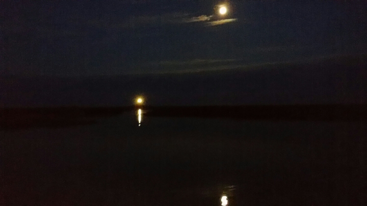 Moon And lighthouse