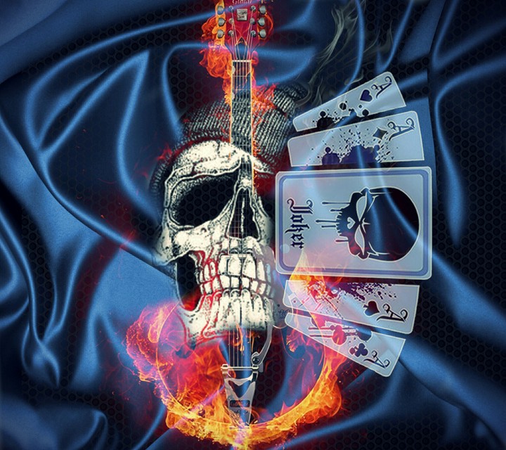 Poker skull