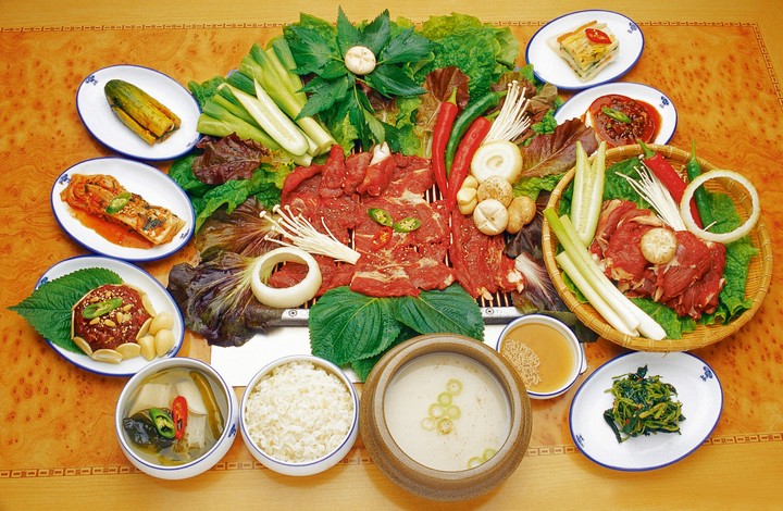 한식-밥과 고기