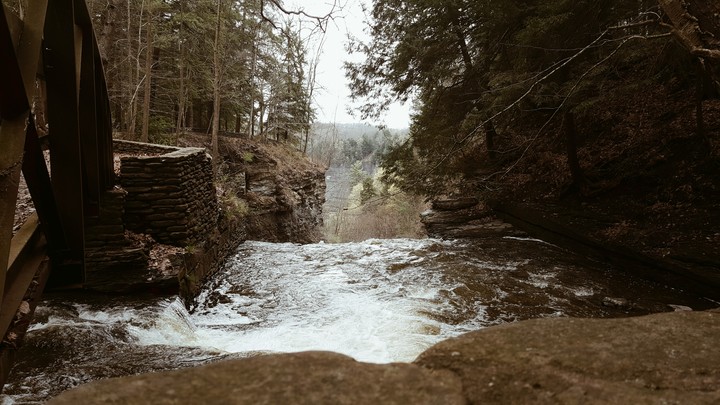 top of waterfall