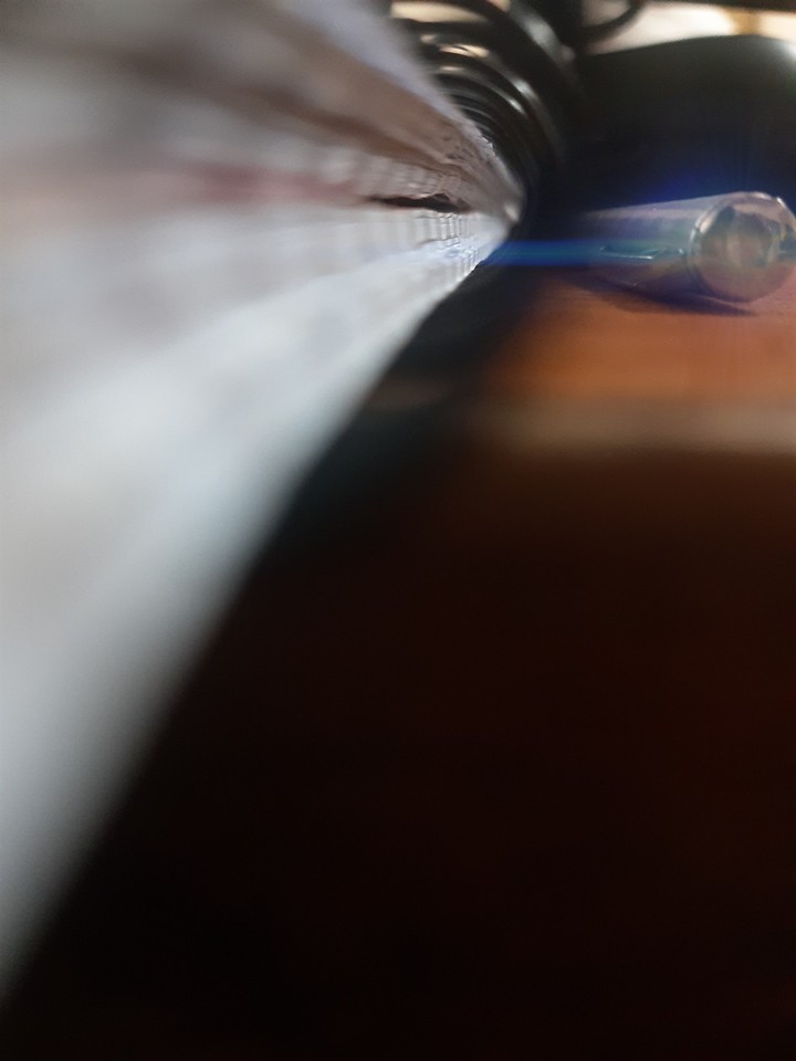 pencile reflaction dusty light