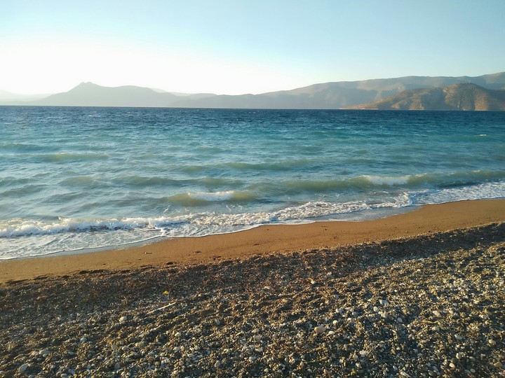 windy day in Greece