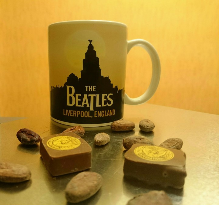 Belgium chocolate's with coffee