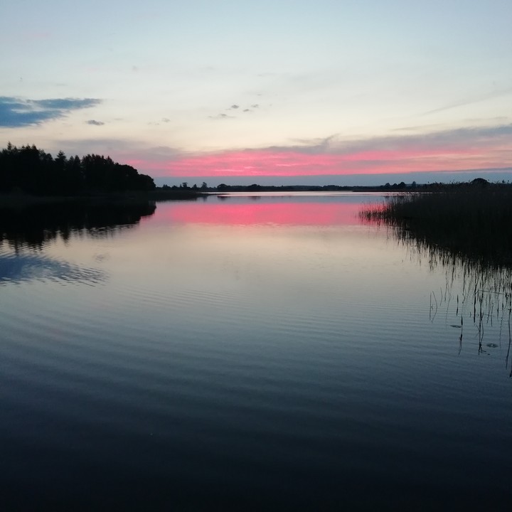 sunset over the Lake 