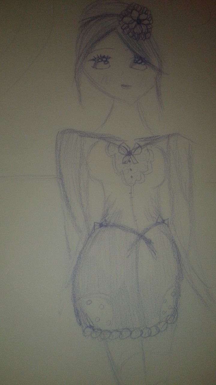 Cartoon Girl, drawn by Me ☺