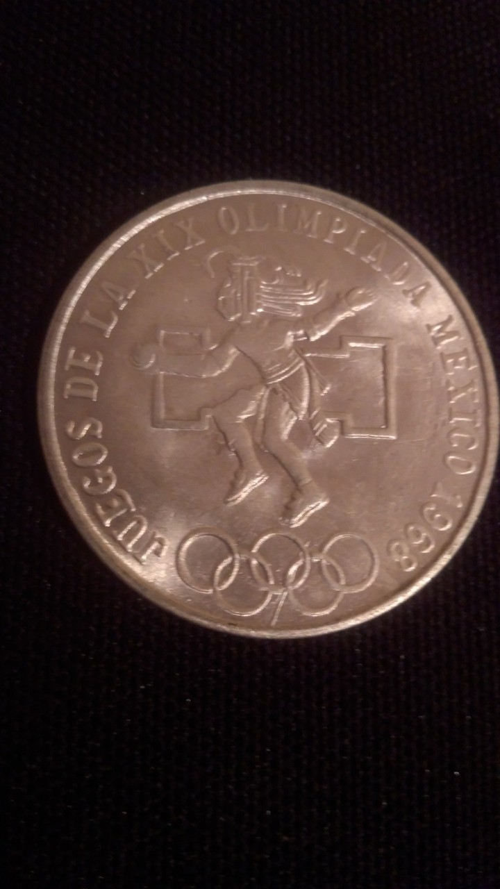 moneda olímpica 68