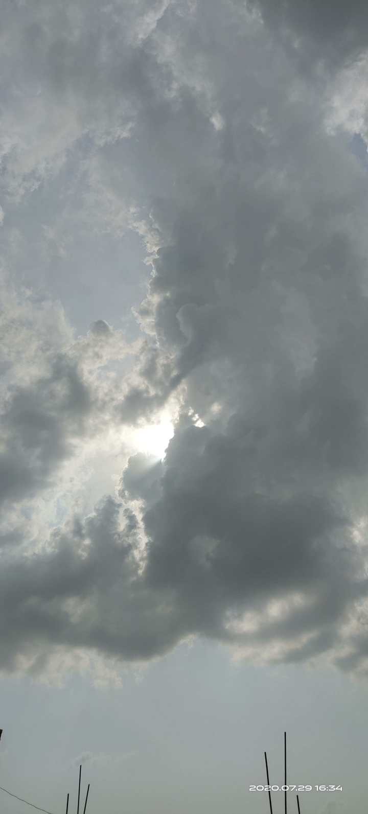 dark clouds