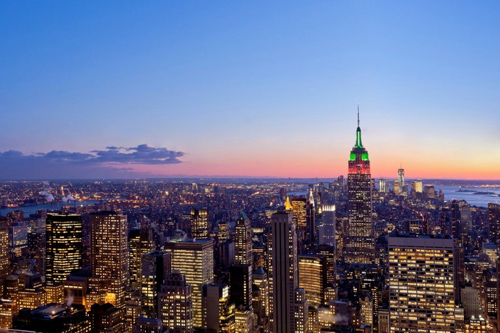 city and the sunset