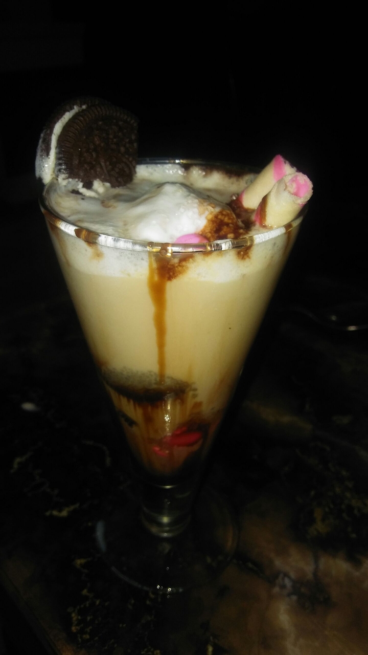 coffee with oreo...
