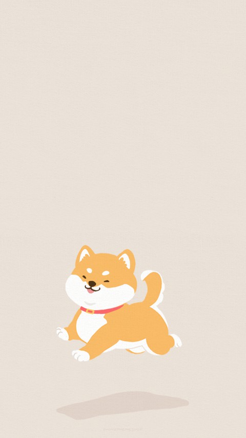 A shiba inu fly