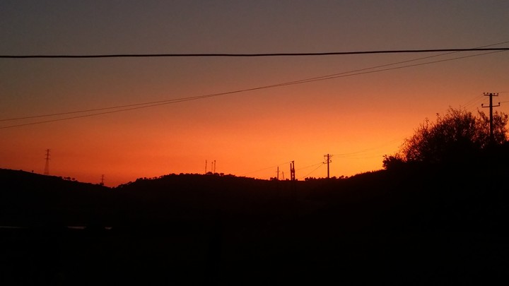 red sky
