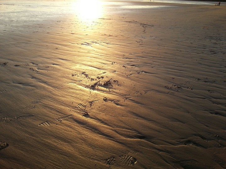 Sunset on the sand