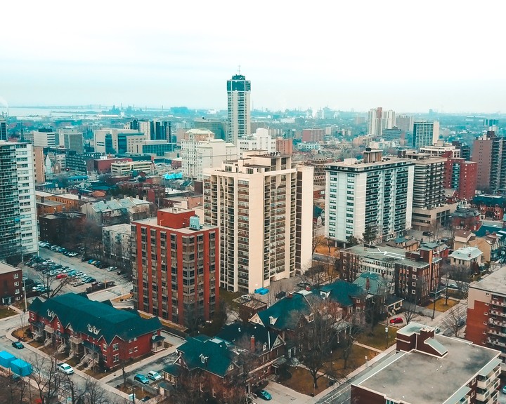 Hamilton city skyline