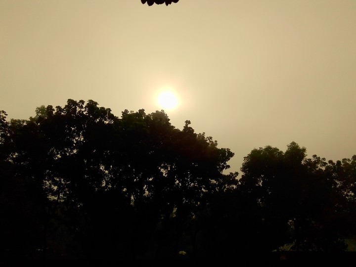 When there is fog on a winter morning.