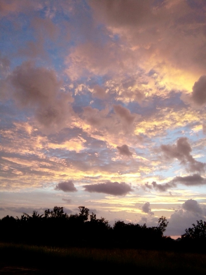 sunset sky view