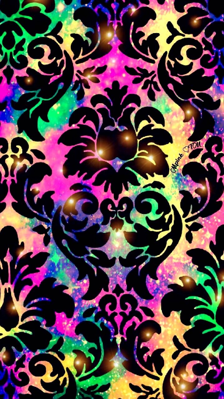 Rainbow Damask