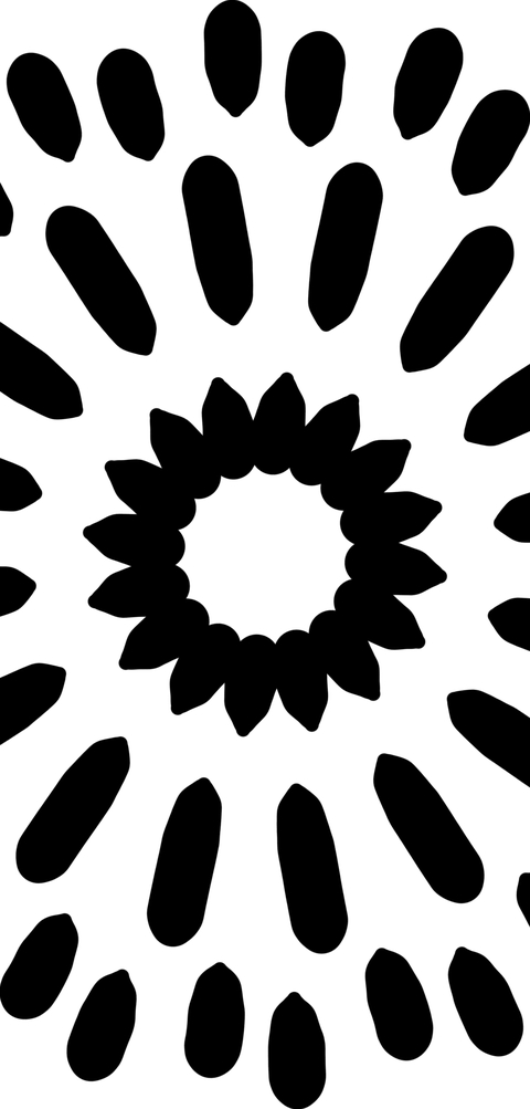 black and white