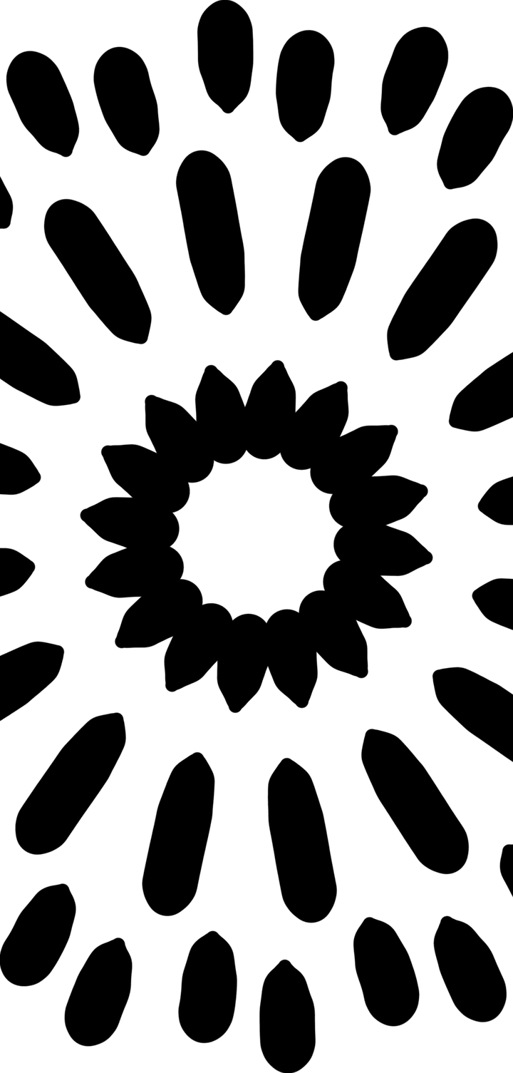 black and white