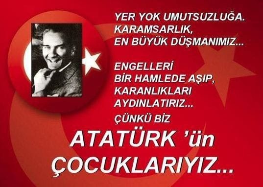 my hero is Atatürk