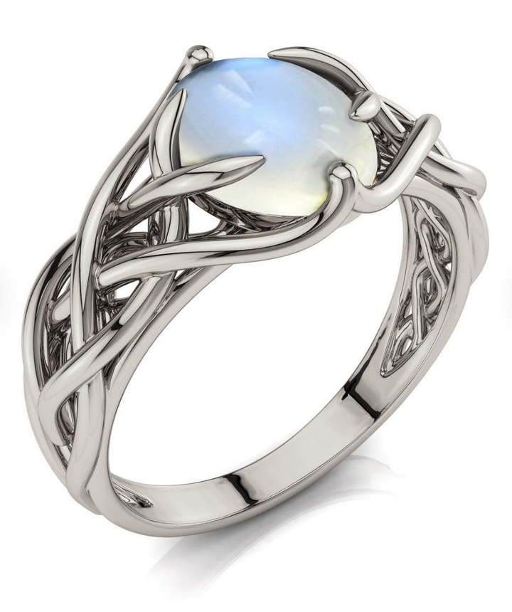 Celtic Moonstone Ring