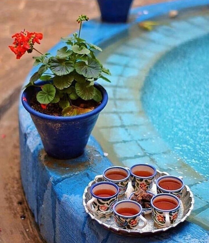 blue pool