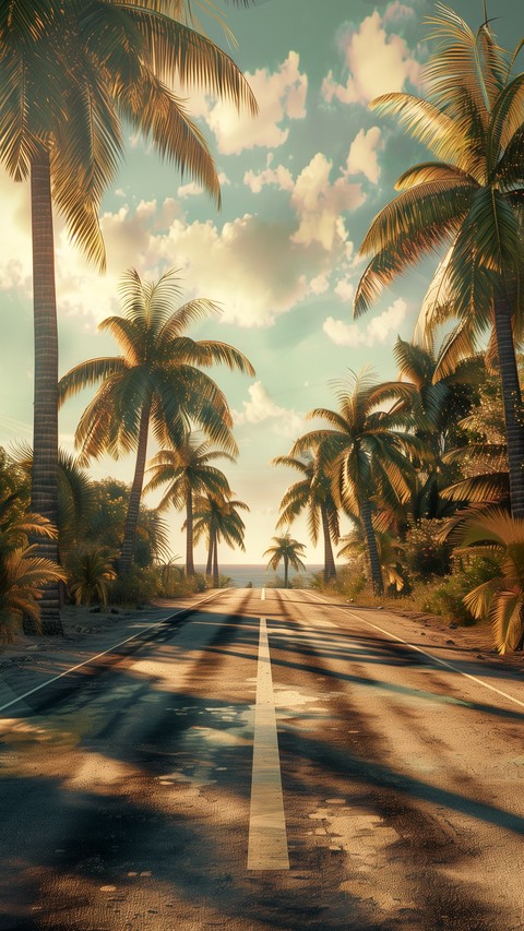 evening, road wallpapers